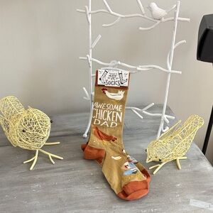 Awesome Chicken Dad Socks NEW